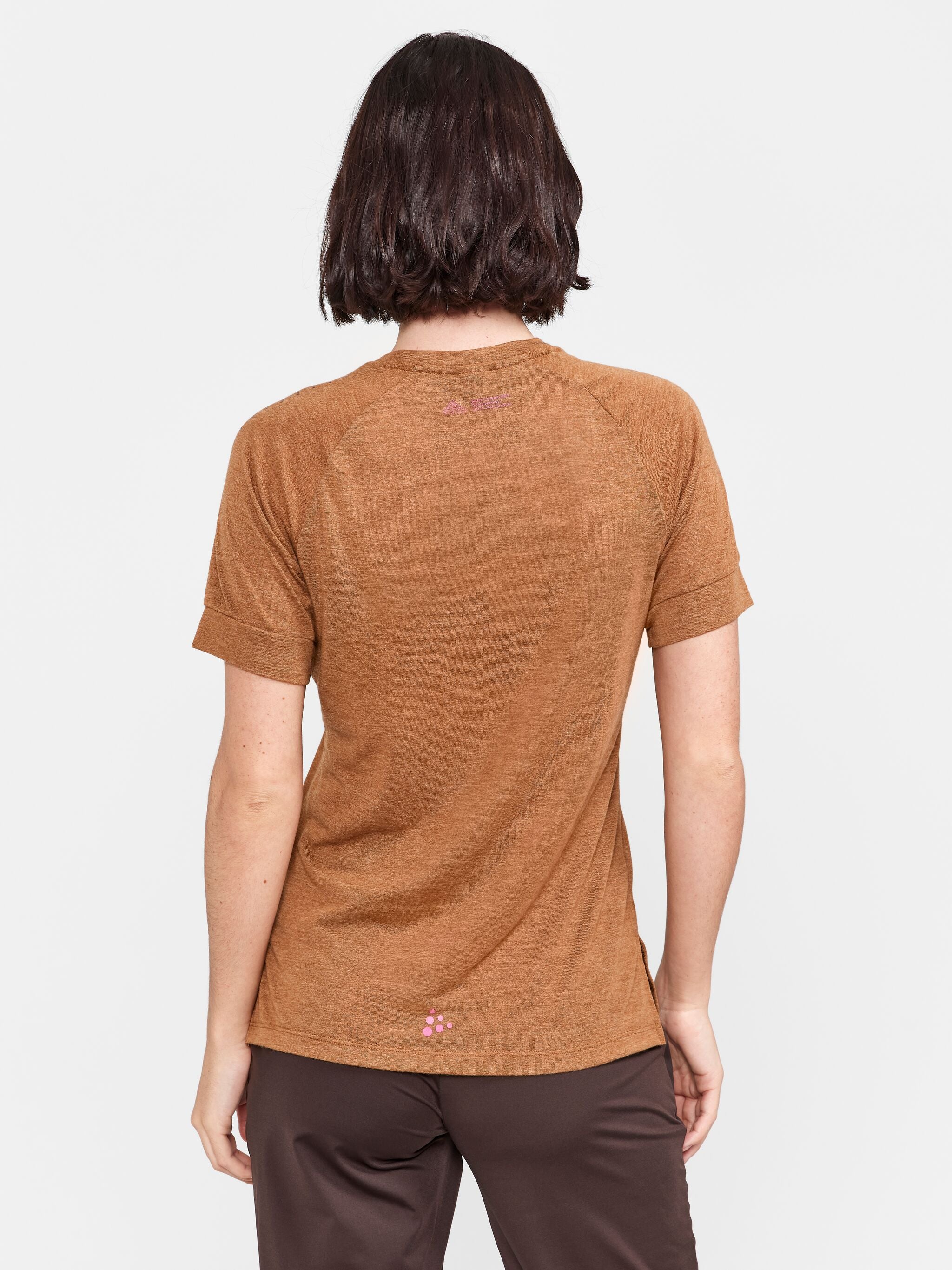 T-Shirt Manches Courtes Laine Adv Trail - Roots- - Femme