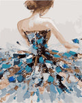 Pintura por números - Bailarina clásica de espaldas