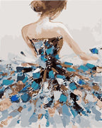 Pintura por números - Bailarina clásica de espaldas