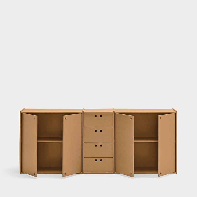 Wally - Buffet 4P - Marron