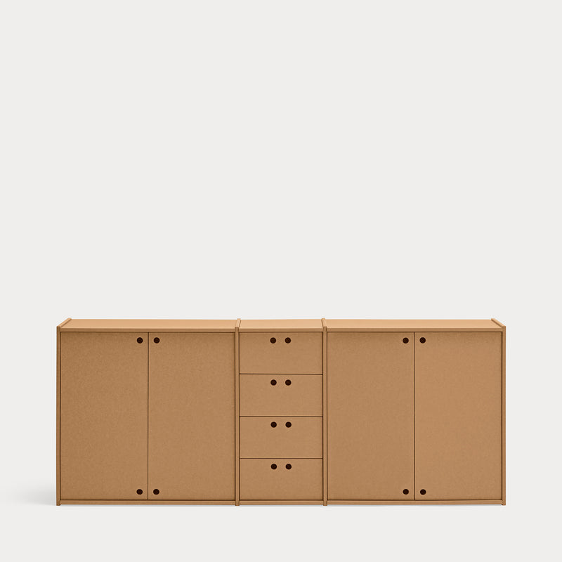 Wally - Buffet 4P - Marron