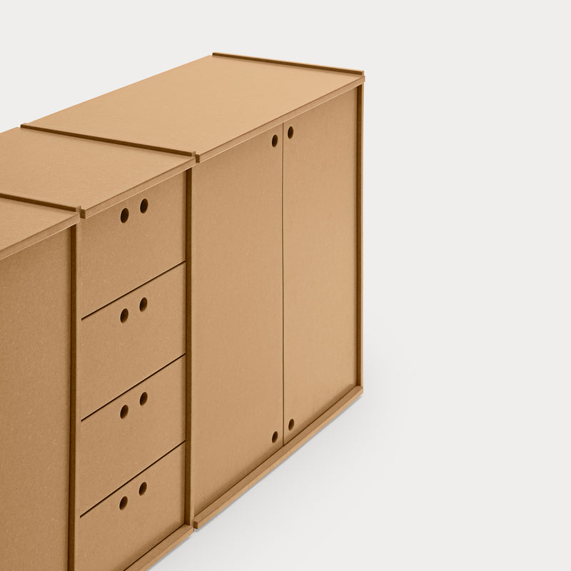 Wally - Buffet 4P - Marron