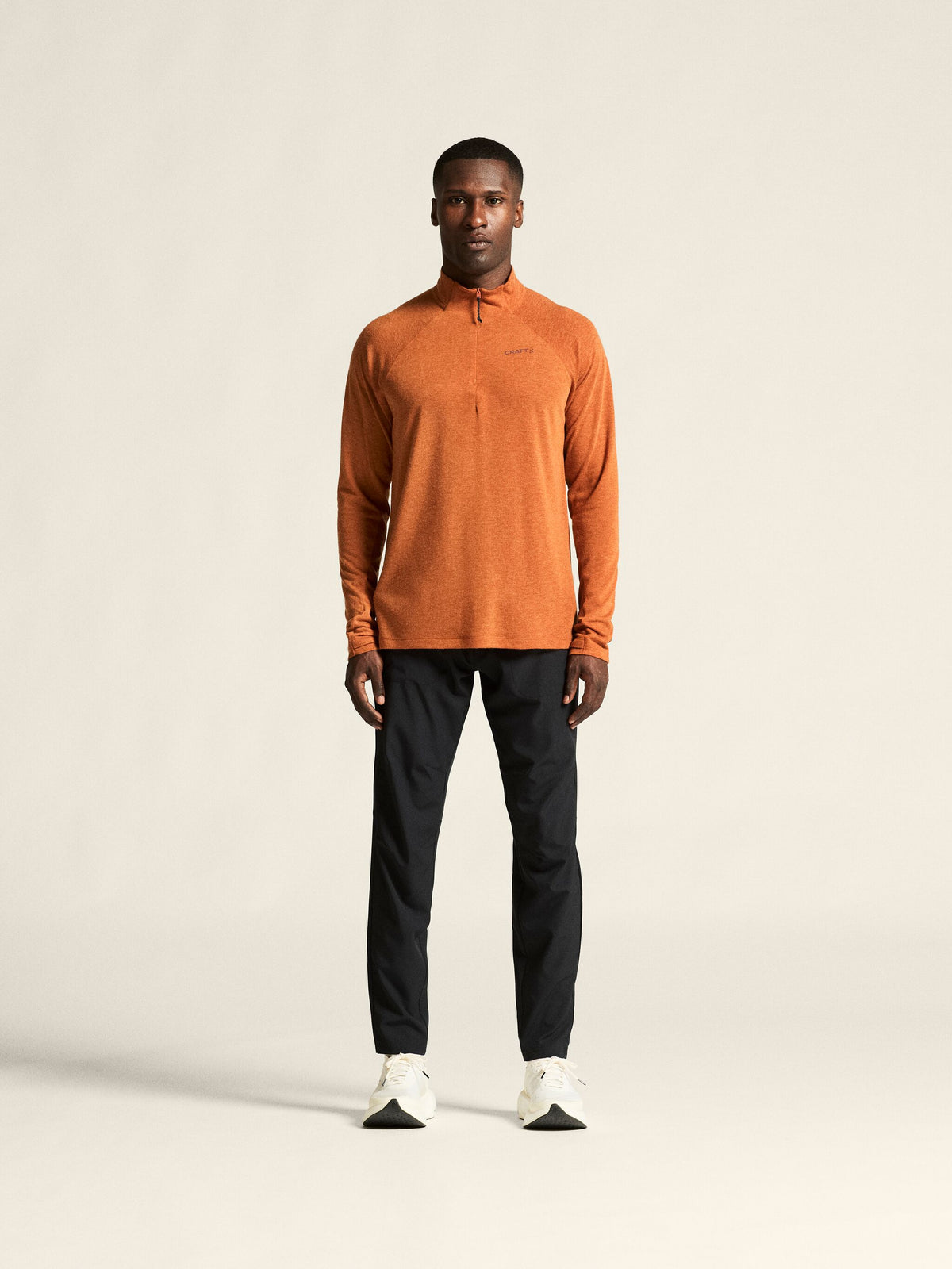 T-Shirt Manches Longues Laine - Buff/Melange - Homme