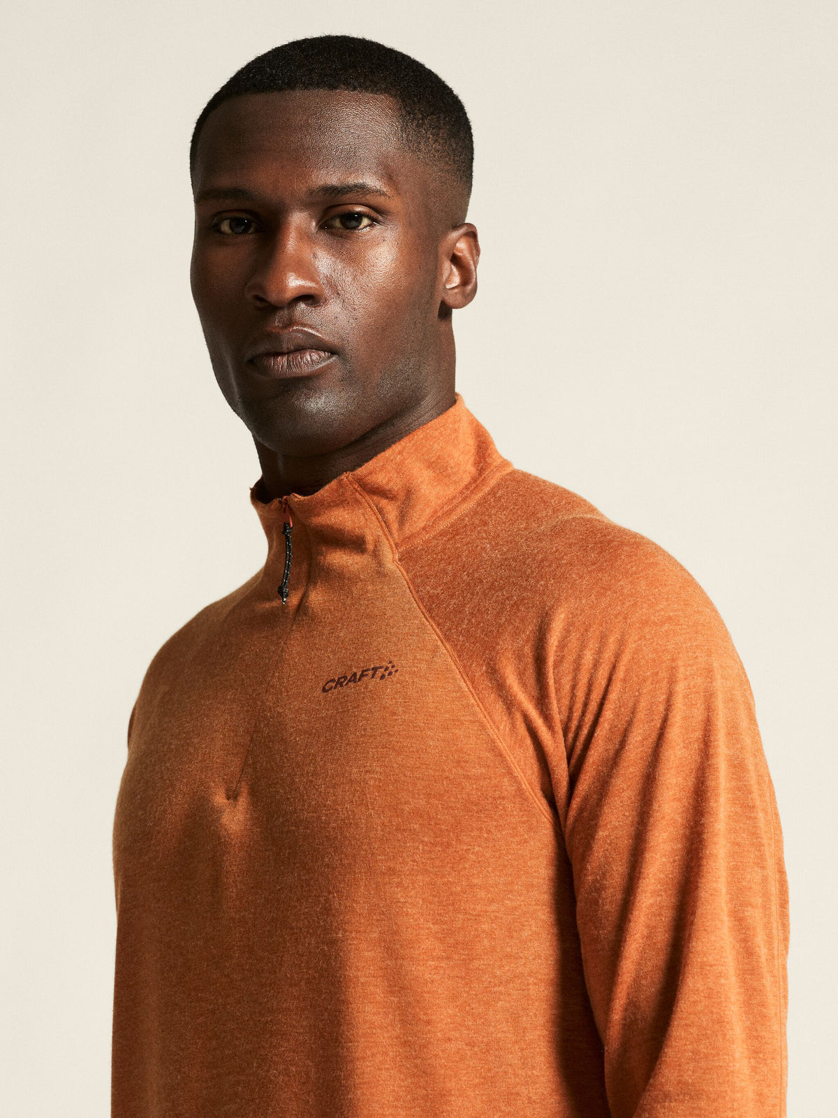T-Shirt Manches Longues Laine - Buff/Melange - Homme