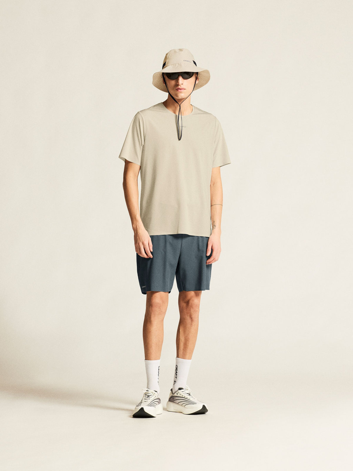 T-Shirt Manches Courtes De Trail Pro 2 - Beige - Homme