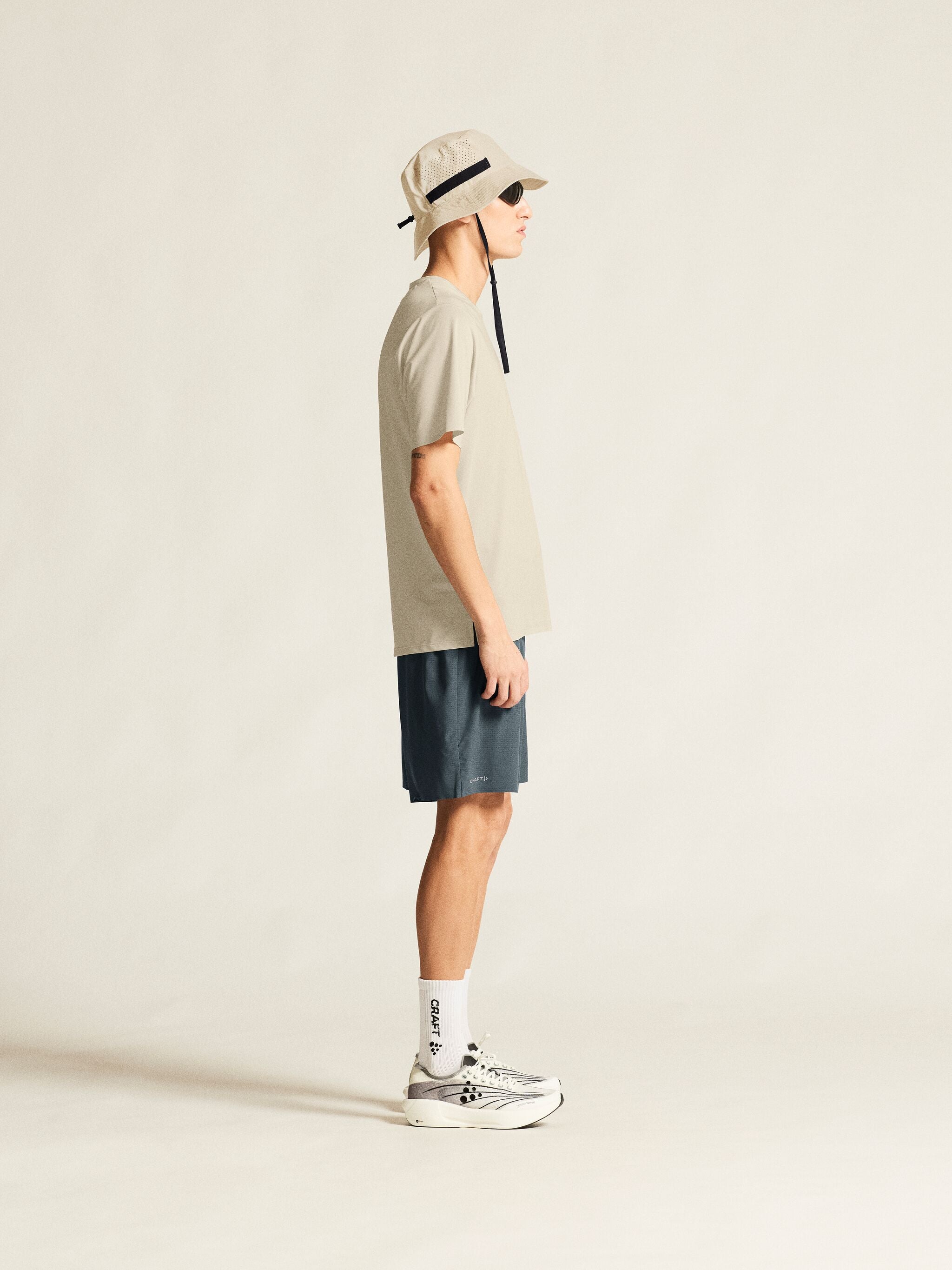 T-Shirt Manches Courtes De Trail Pro 2 - Beige - Homme