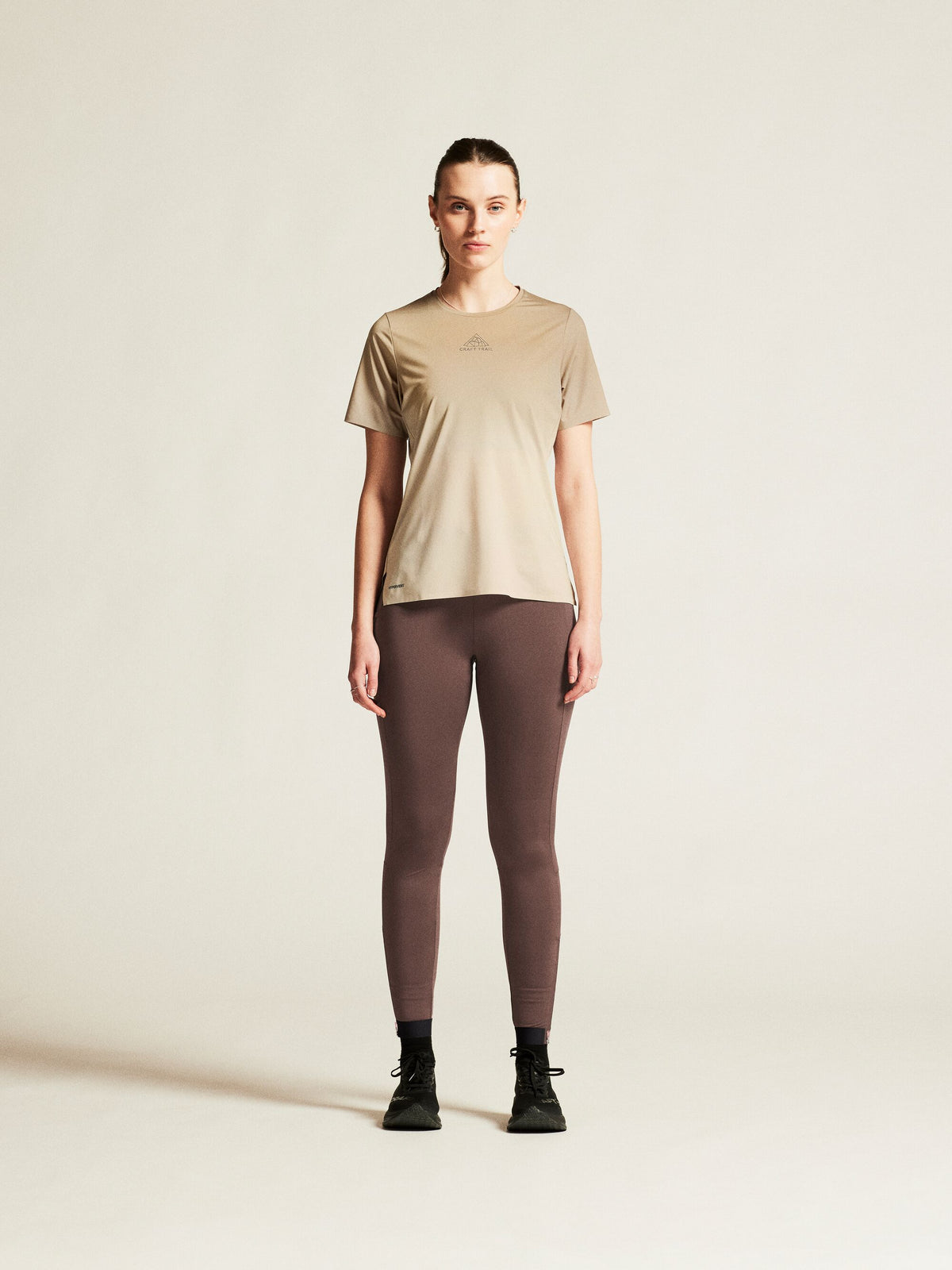 T-Shirt Manches Courtes De Trail Pro 2 - Hay - Femme