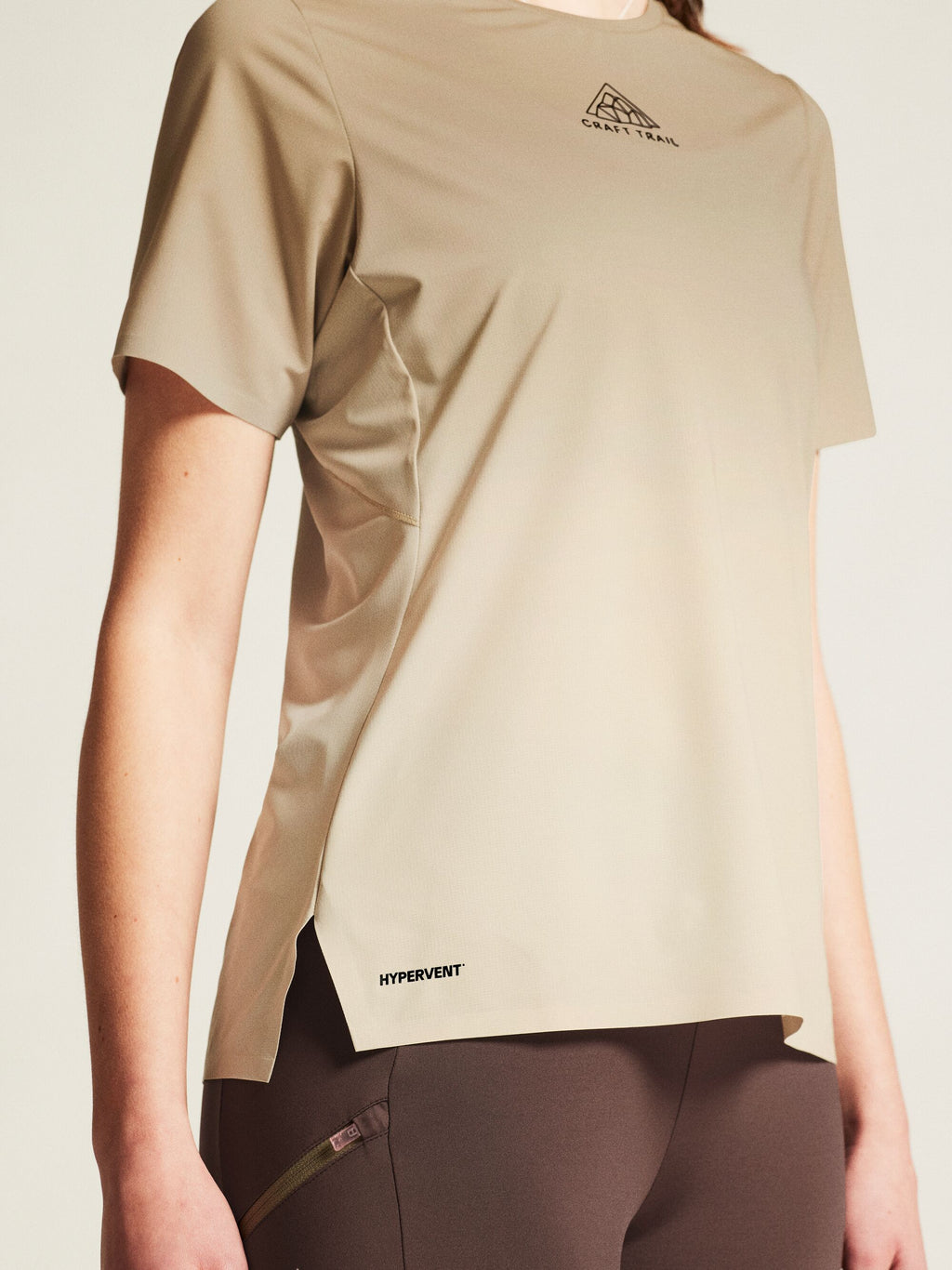 T-Shirt Manches Courtes De Trail Pro 2 - Hay - Femme