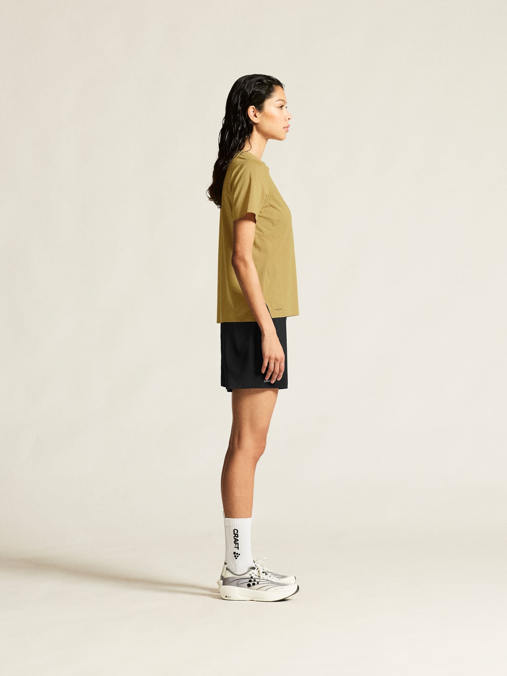 T-Shirt Manches Courtes De Trail Pro 2 - Vert - Femme