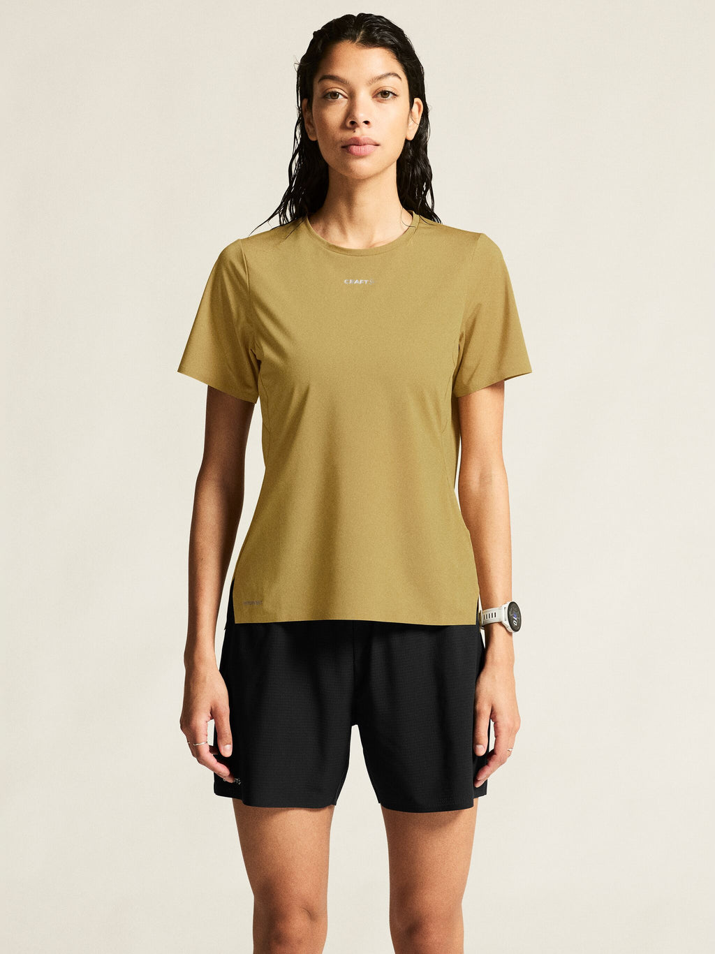 T-Shirt Manches Courtes De Trail Pro 2 - Vert - Femme