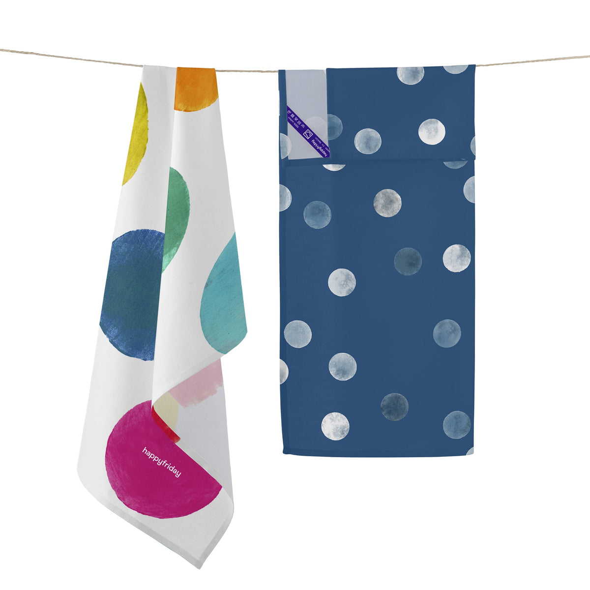 Strofinaccio (2 Pezzi) Confetti - Multicolore