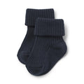 Calcetines De Lana Acanalada Ziggy - Navy - Bebé