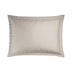 Taie D'Oreiller Satin De Coton - Pied De Poule - Taupe
