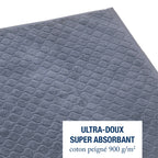 Tapis De Bain - Bleu Gris