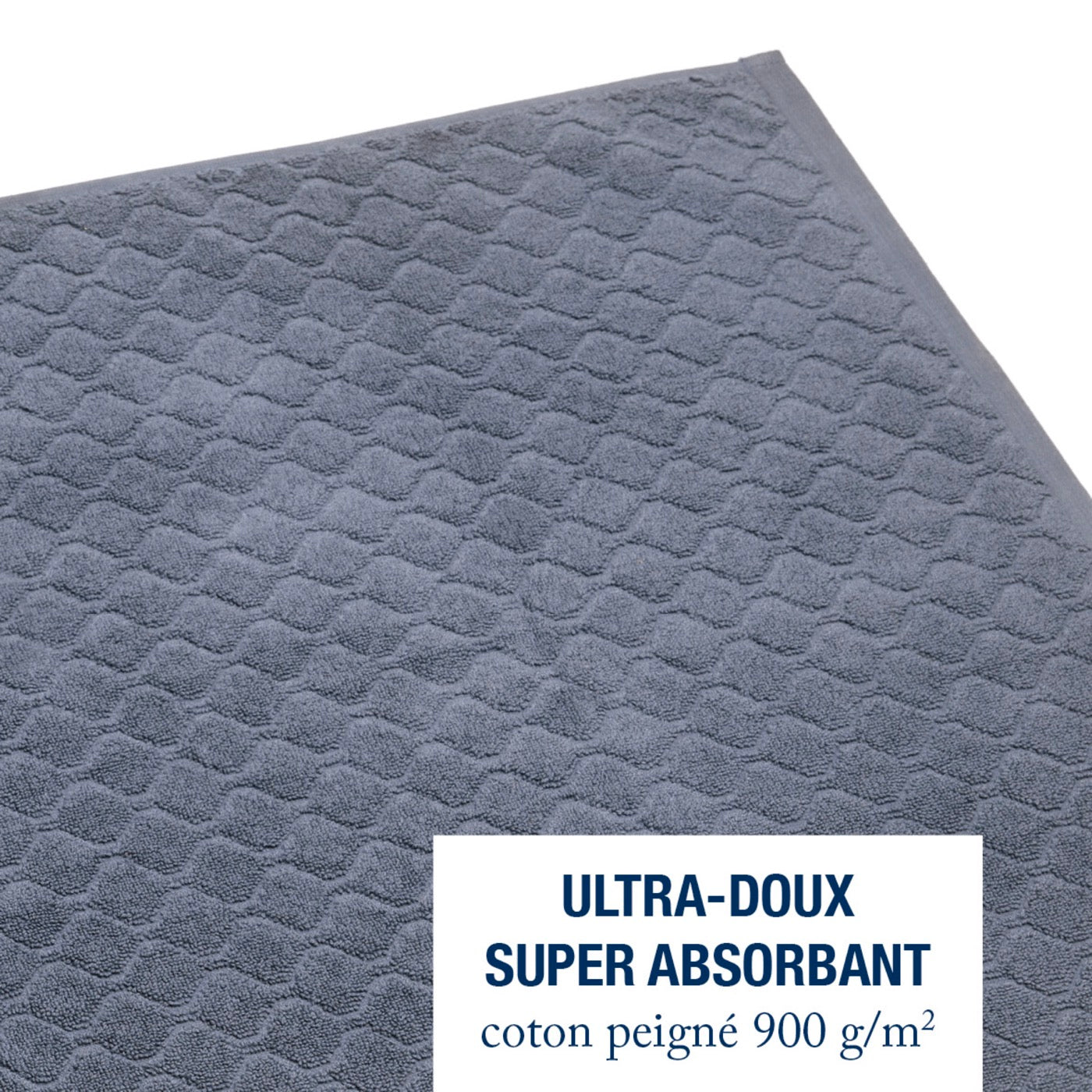 Tapis De Bain - Bleu Gris
