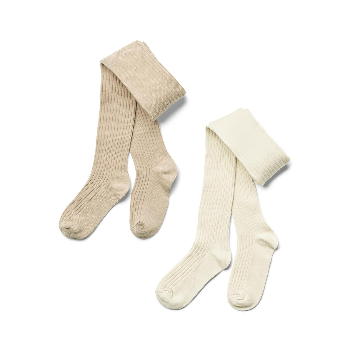 Indy Ribbed Tights (Pack of 2) - Sand - Filling