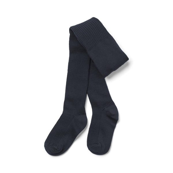 Medias Acanaladas de Lana Robin - Navy - Niño
