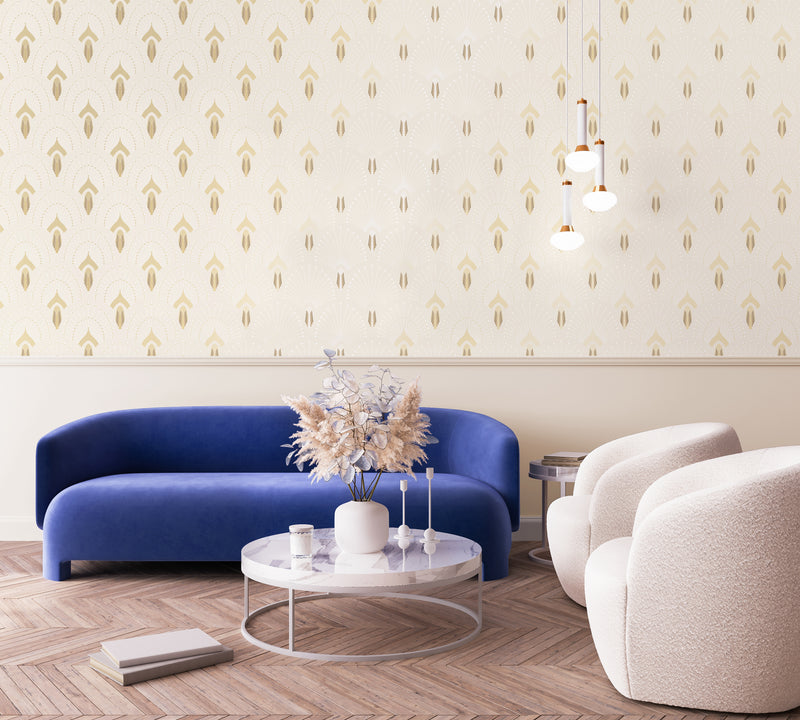 Papier Peint 1925 - Sable Doré