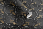 Wallpaper 1925 - Dark Grey Anthracite Gold