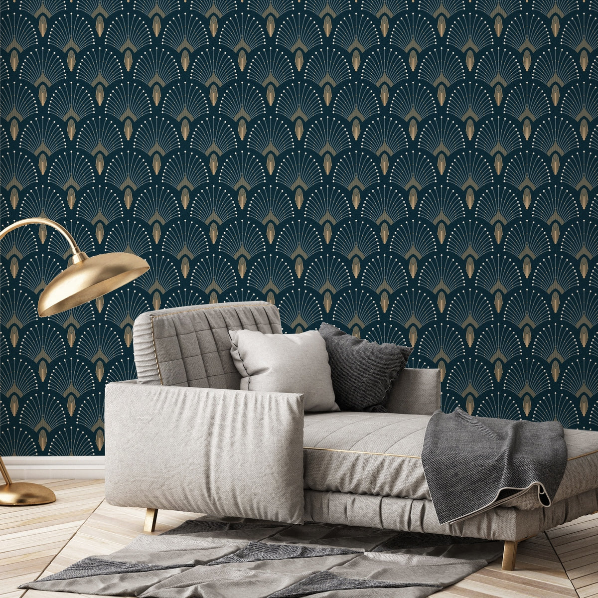Wallpaper 1925 - Dark Blue Gold