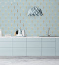 Wallpaper 1925 - Light Blue Gold