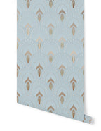 Wallpaper 1925 - Light Blue Gold