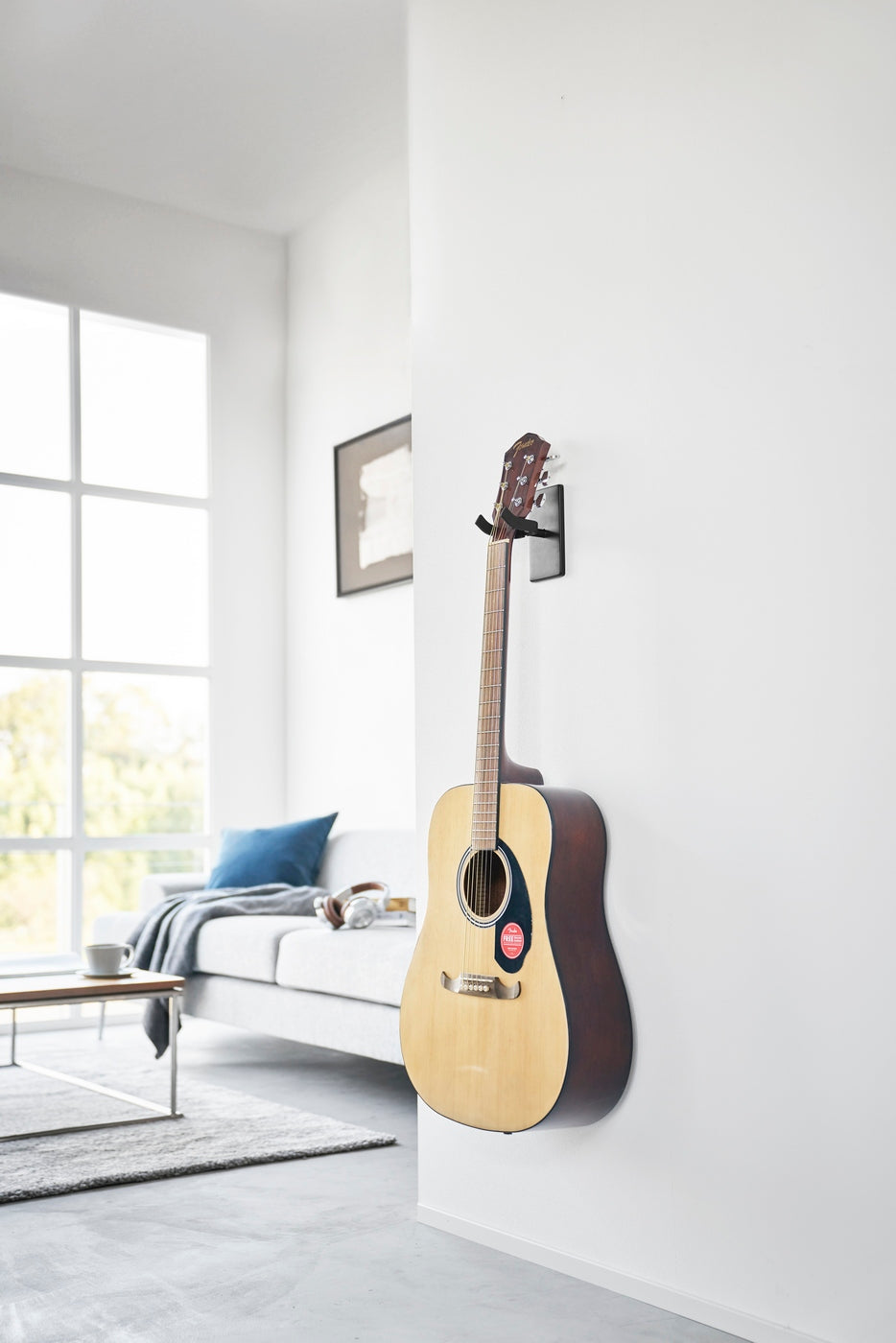 Supporto da parete per chitarra Tower - Nero