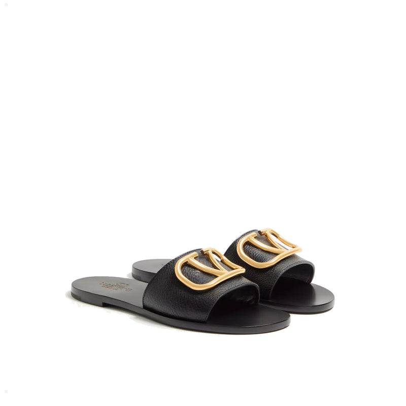 Sandales - Valentino Garavani Vlogo Slide - Black