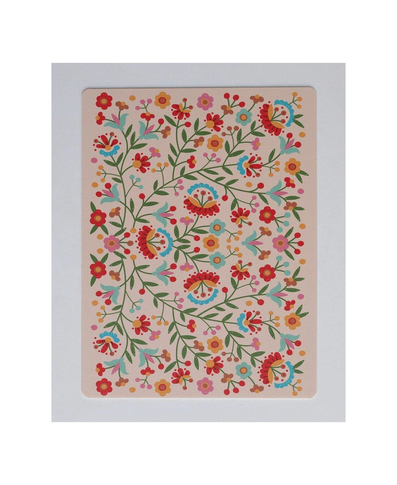 Tapis De Bureau - Fleurs Mexicaines