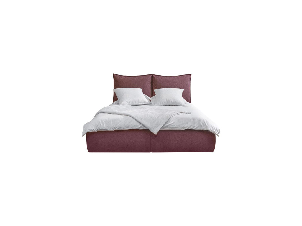 Garance - Cama con arcón con cabecero efecto almohada