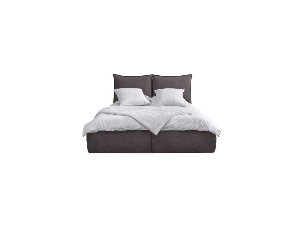 Garance - Cama con arcón con cabecero efecto almohada