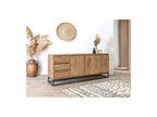 Bergerac - Buffet 3 Portes 190 Cm Bois Massif De Manguier