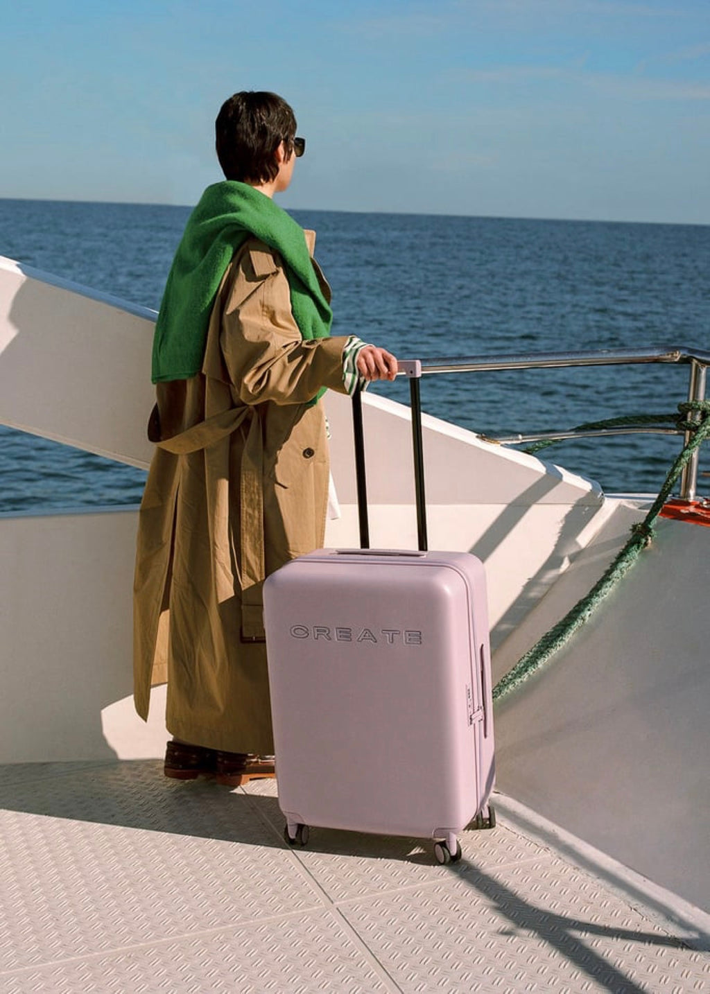 Luggage Studio - Valise Rigide En Polycarbonate - Taille M - Lavande