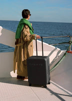 Luggage Studio - Luggage Studio - Hard-Shell Polycarbonate Suitcase - Size M - Black