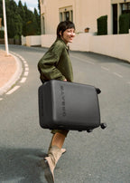 Luggage Studio - Luggage Studio - Hard-Shell Polycarbonate Suitcase - Size M - Black