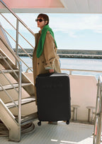 Luggage Studio - Hard-Shell Polycarbonate Suitcase - Size L - Black