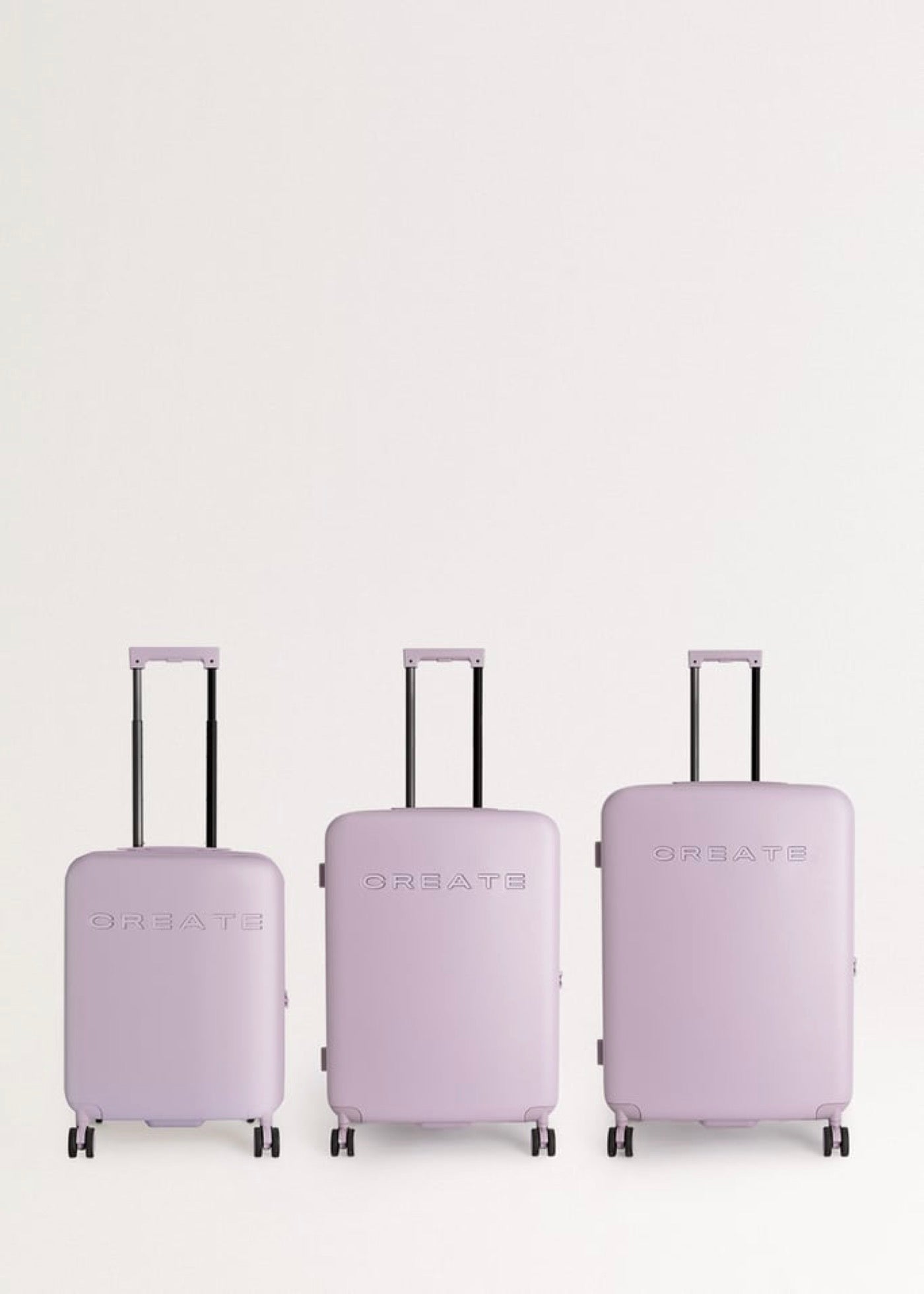 Luggage Studio - Set 3 Valises Rigides S,M,L En Polycarbonate - Lavande