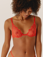 Triangle Underwire Poppy Waves Lace