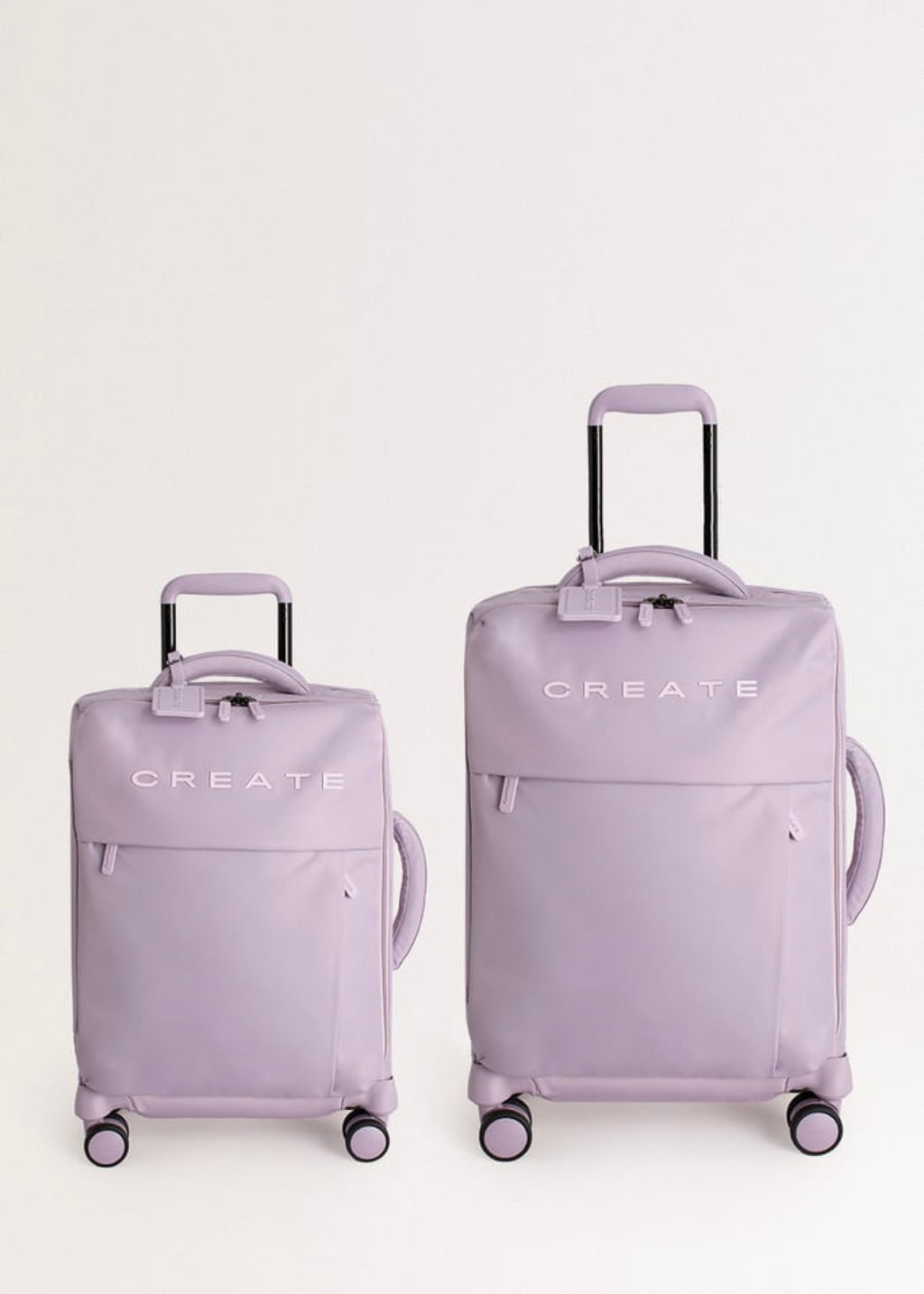 Luggage Studio Soft - Set 2 Valises Souples S & M - Lavande