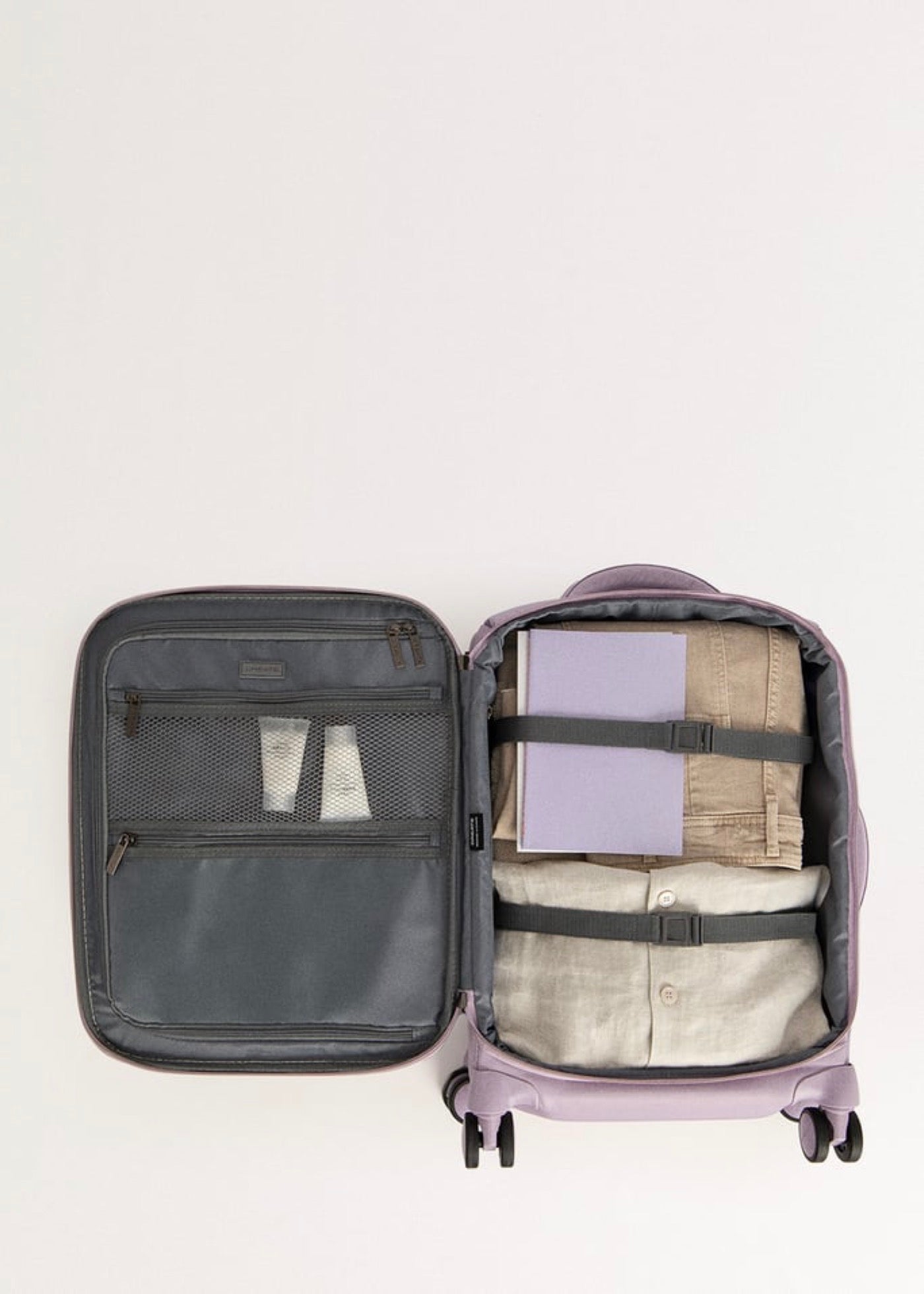 Luggage Studio Soft - Set 2 Valises Souples S & M - Lavande