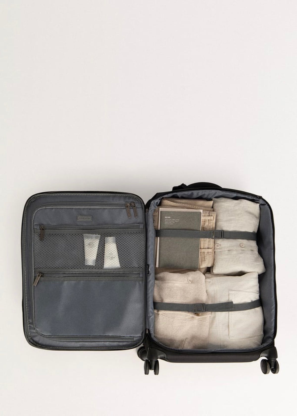 Luggage Studio Soft - Set 2 Valises Souples S & M - Noir