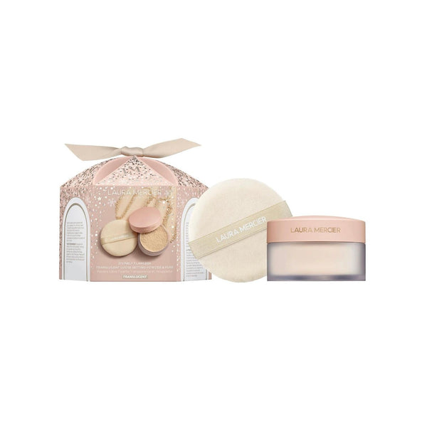 Divinely Flawless Translucent Loose Setting Powder & Puff - Translucent  Translucent