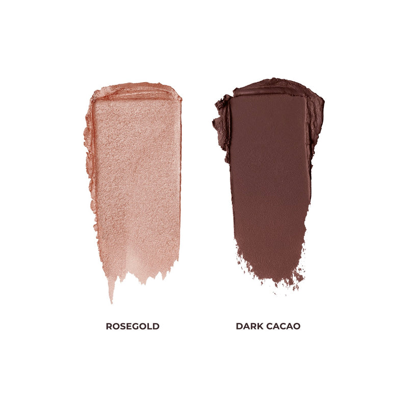 Petit Icons - Mini Caviar Stick Eye Duo Rosegold, Dark Cacao