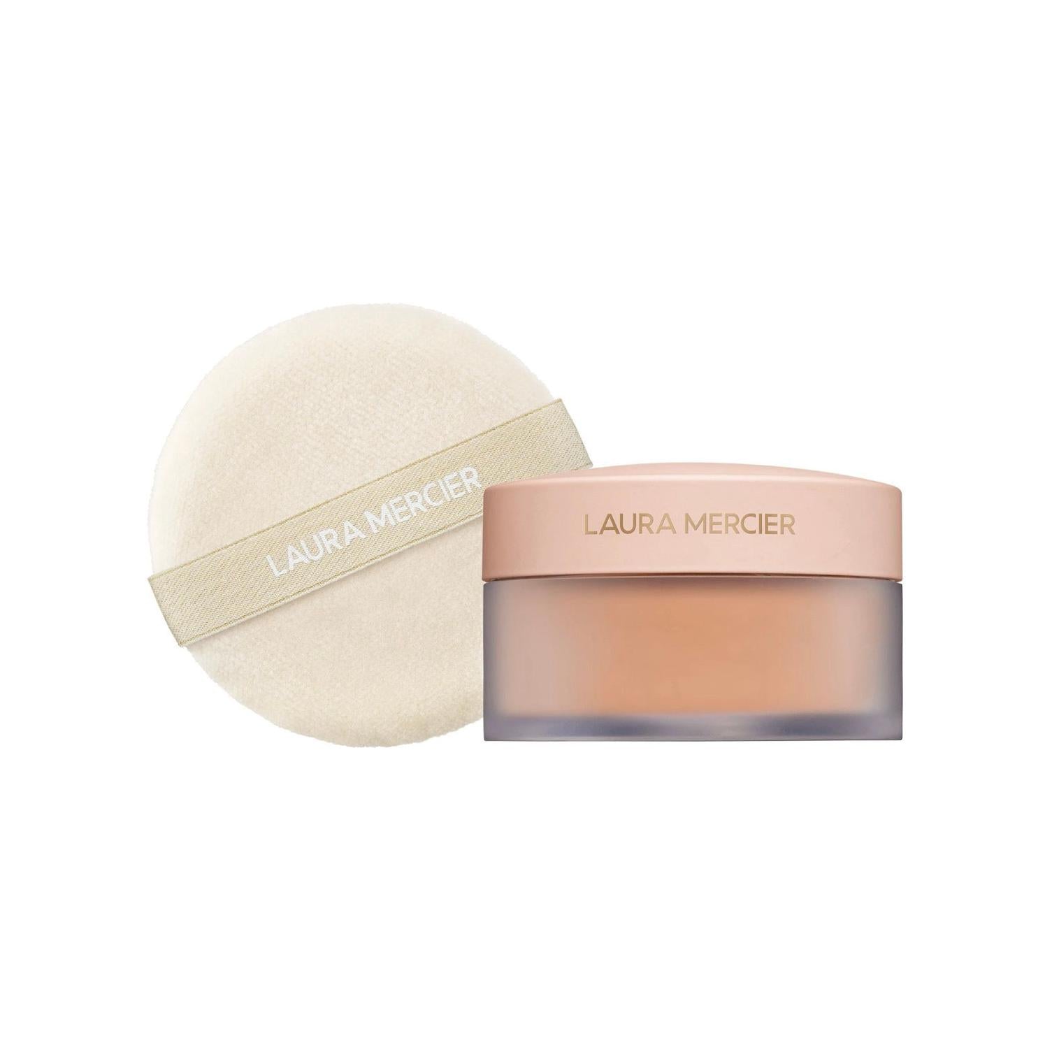 Divinely Flawless Translucent Loose Setting Powder & Puff Ultra Blur Medium Deep
