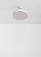 Wind Clear Studio - Ventilateur De Plafond 40W Silencieux Avec Pales Rétractables Et Lumière Led - Blanc