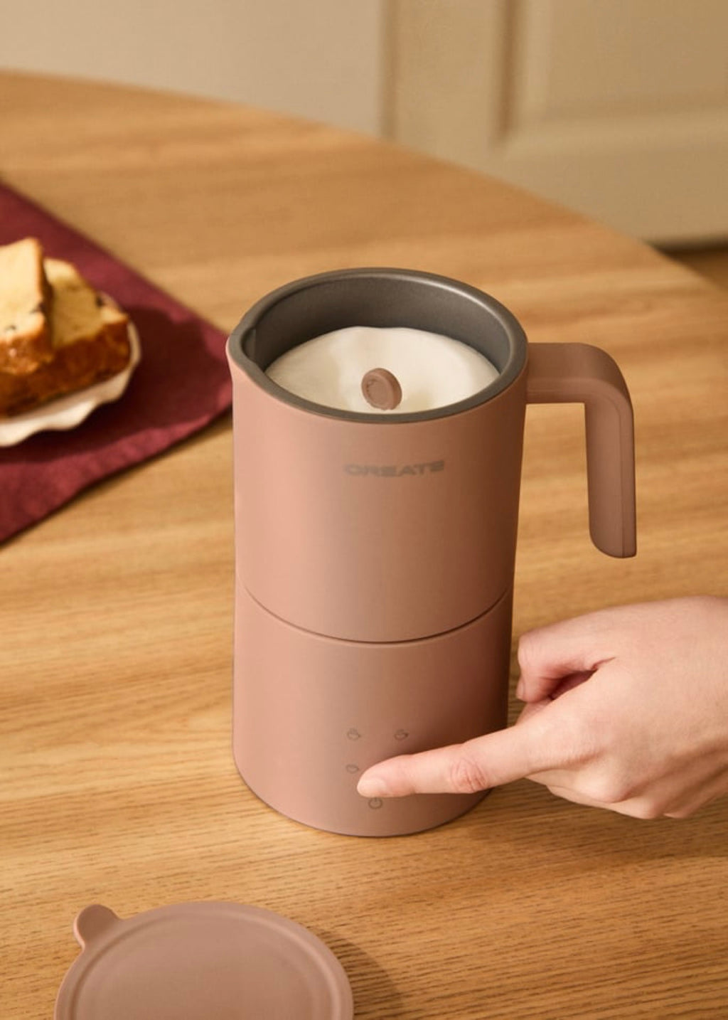 Milk Frother Studio Pro - Espumador Calentador De Leche Apto Para Lavavajillas - Moca