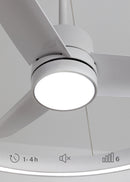 Wind Halo - Ventilateur De Plafond 36W Silencieux Ø108cm Avec Anneau Lumineux LED