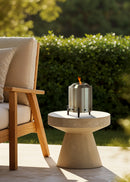Fire Pit Compact - 1.5 Kw Outdoor Table Brazier with Smokeless Pellet - Gray