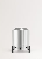 Fire Pit Compact - 1.5 Kw Outdoor Table Brazier with Smokeless Pellet - Stainless Steel