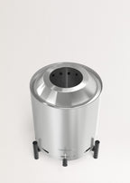 Fire Pit Compact - 1.5 Kw Outdoor Table Brazier with Smokeless Pellet - Stainless Steel